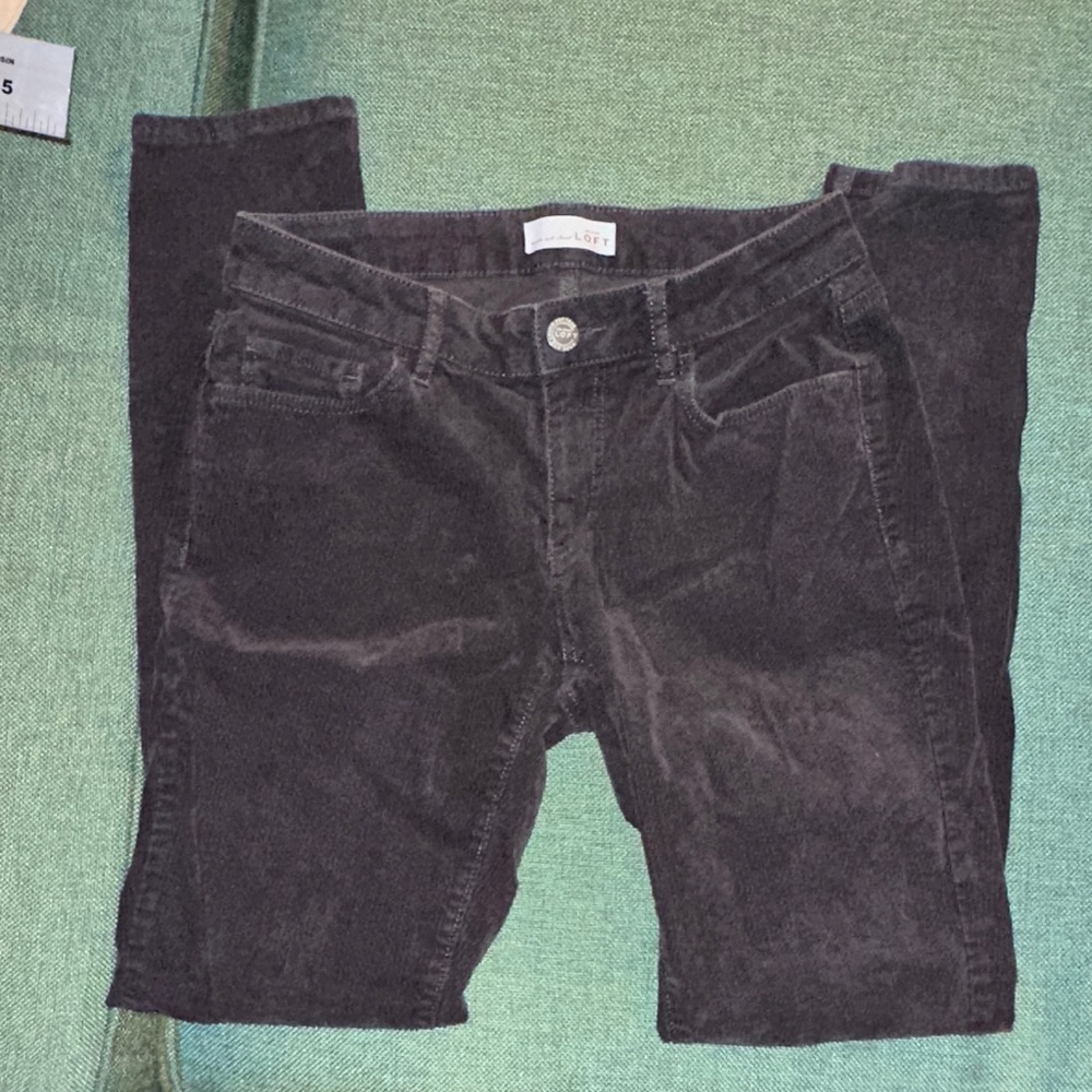 Ann Taylor Loft Gray Corduroy Pants